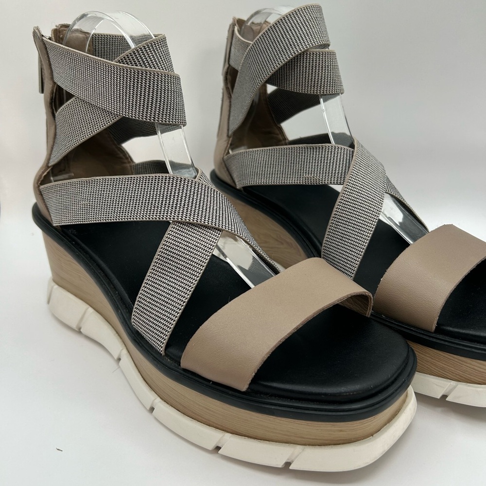 Sorel Women's Platform Sandals - Gray and Tan lowest price - Picture 4 of 15